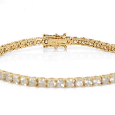 7.13ct Diamond Tennis Bracelet - 3