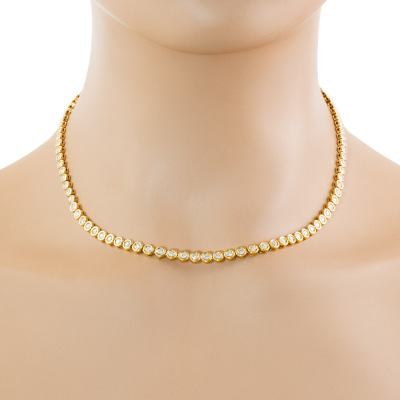 3.79ct Diamond Tennis Necklace - 3