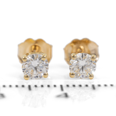 0.61ct Diamond Studs GIA E IF - 2