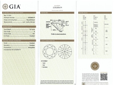 2.02ct Diamond Studs GIA D VS1 - 3