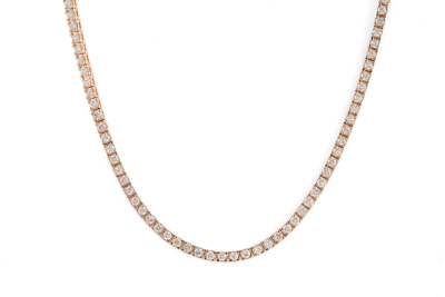 4.67ct Diamond Tennis Necklace - 2