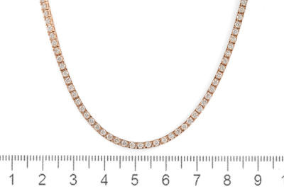 4.67ct Diamond Tennis Necklace - 3