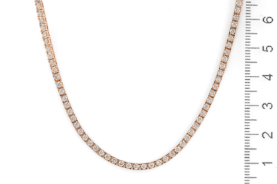 4.67ct Diamond Tennis Necklace - 5