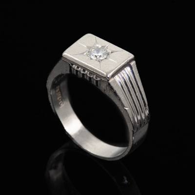 0.17ct Mens Diamond Ring 9.9g - 5