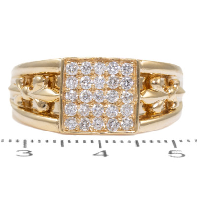 0.62ct Diamond Mens Ring - 2