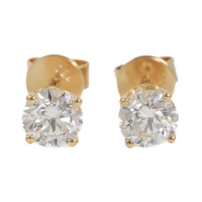 1.00ct Diamond Studs GIA D VS1