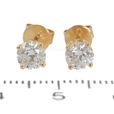 1.00ct Diamond Studs GIA D VS1 - 7