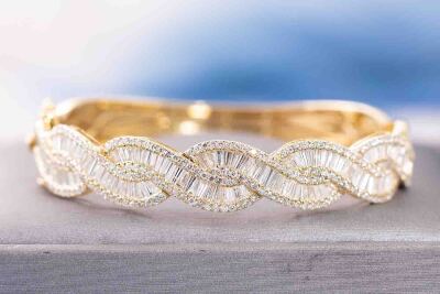 6.50ct Round Diamond bangle - 6