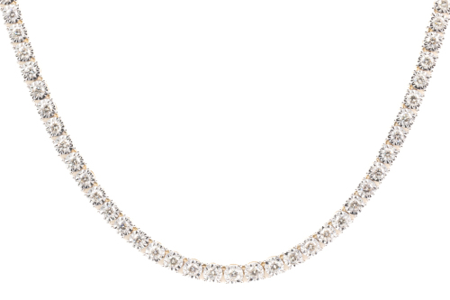 6.42ct Diamond Tennis Necklace