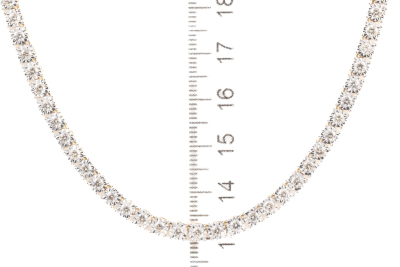 6.42ct Diamond Tennis Necklace - 3