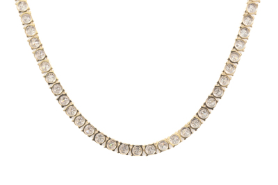 6.42ct Diamond Tennis Necklace - 5