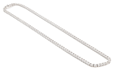 6.42ct Diamond Tennis Necklace - 7