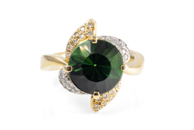 4.50ct Tourmaline and Diamond Ring