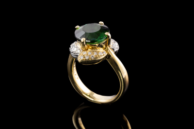 4.50ct Tourmaline and Diamond Ring - 6