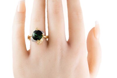 4.50ct Tourmaline and Diamond Ring - 7