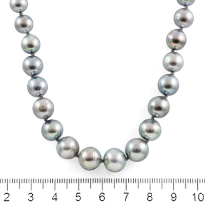 6.9 - 10.0mm Tahitian Pearl Necklace - 2