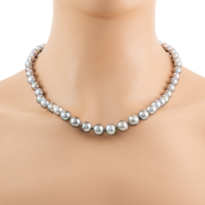 6.9 - 10.0mm Tahitian Pearl Necklace - 4