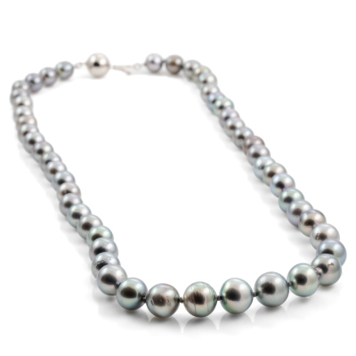 6.9 - 10.0mm Tahitian Pearl Necklace - 5