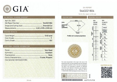 0.80ct Pair of Diamonds GIA E VS1, F VS1 - 2