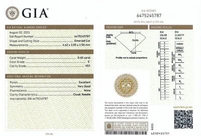 0.80ct Pair of Diamonds GIA E VS1, F VS1 - 3