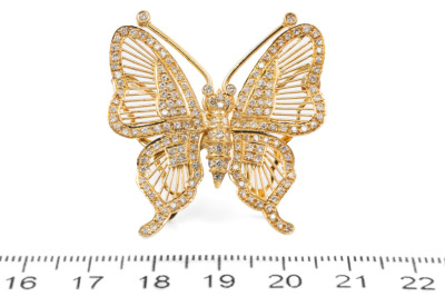 1.80ct Diamond Butterfly Brooch Design - 2