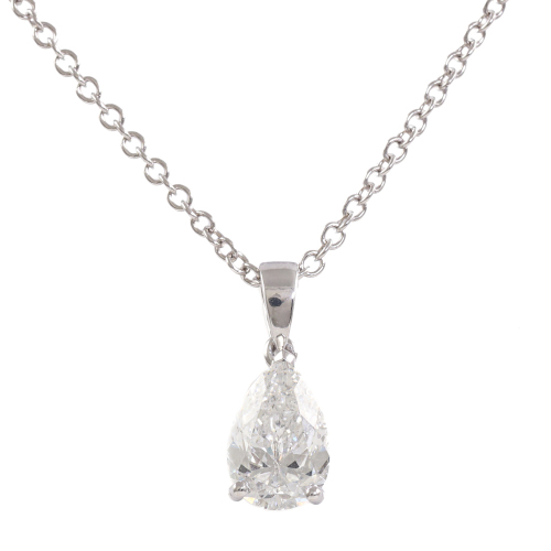 1.52ct Diamond Solitaire Pendant GIA G P1