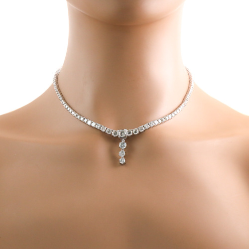 10.68ct Diamond Necklace & Diamond Pendant