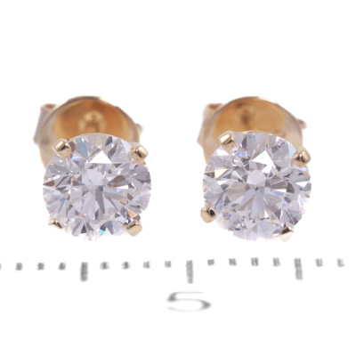 1.11ct Diamond Studs GIA E IF - 2