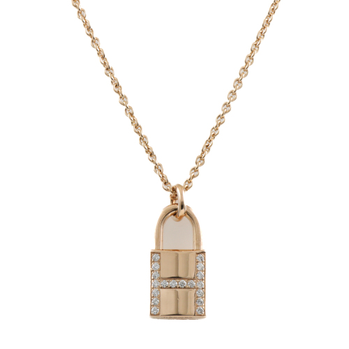 Hermes Kelly Cadenas Diamond Pendant