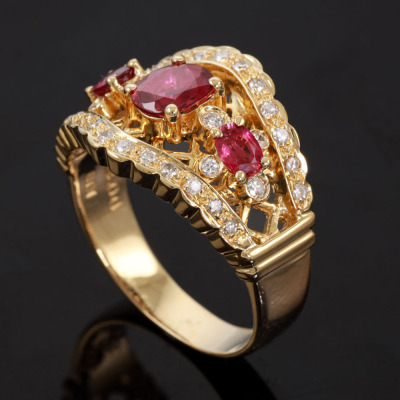 1.19ct Ruby & Diamond Ring - 5