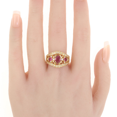 1.19ct Ruby & Diamond Ring - 6