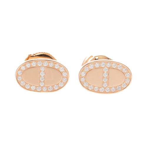 Chaine D Ancre Contour Stud Earrings