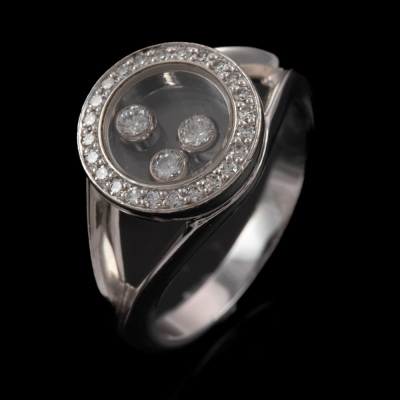 Chopard Happy Diamond 3P Ring - 6