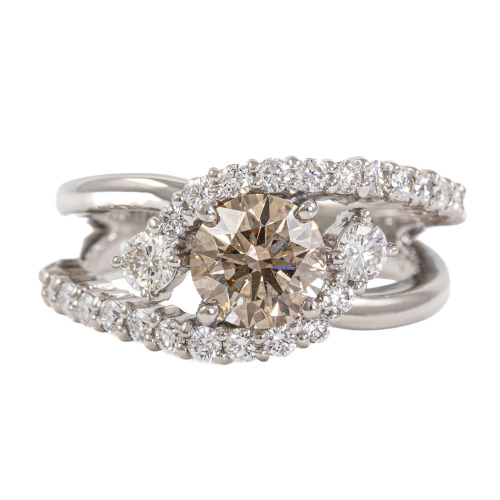 1.11ct Champagne Diamond Ring