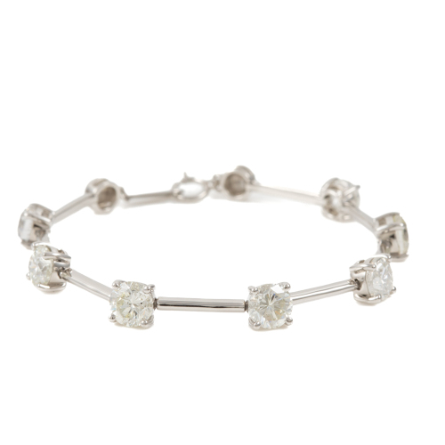 7.11ct Seven Stone Diamond Bracelet