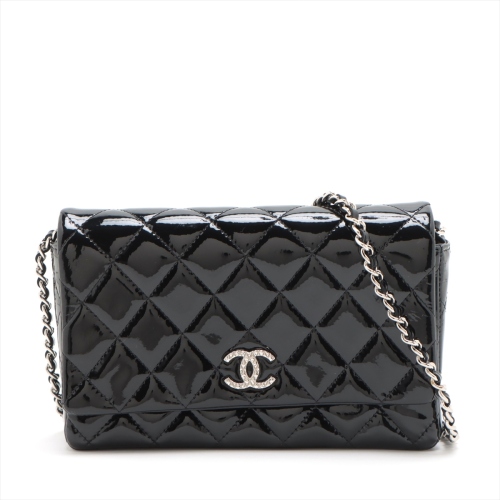 Chanel Patent Wallet On Chain