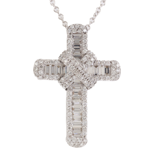 1.33ct Diamond Cross Pendant