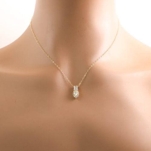 0.25ct Light Yellow Diamond Pendant