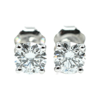 1.00ct Diamond Studs GIA D VVS2