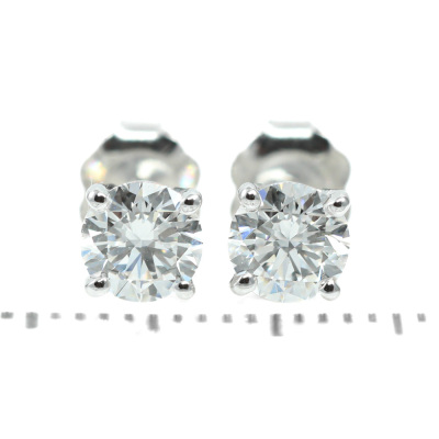 1.00ct Diamond Studs GIA D VVS2 - 5