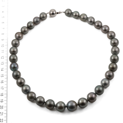 14.4 - 11.5mm Tahitian Pearl Necklace - 5