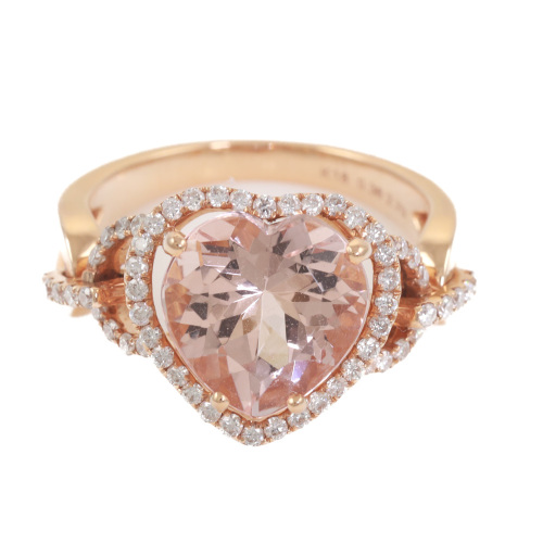 2.79ct Morganite & Diamond Ring