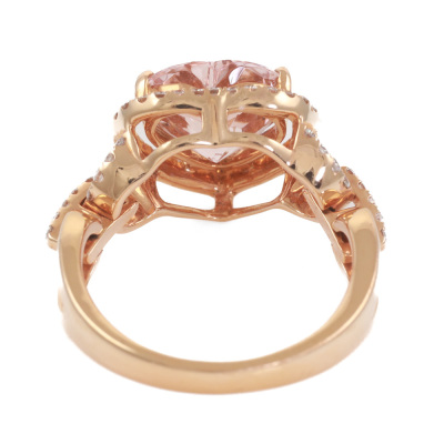 2.79ct Morganite & Diamond Ring - 4