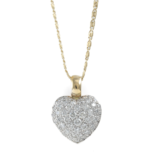 0.40ct Diamond Heart Shape Pendant