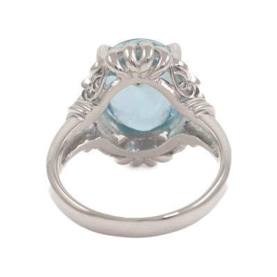 4.80ct Aquamarine and Diamond Ring - 4