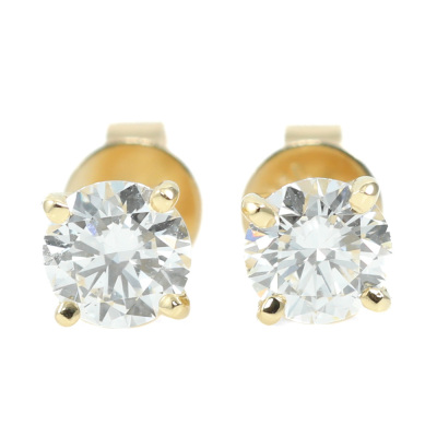 0.82ct Diamond Studs GIA D SI1