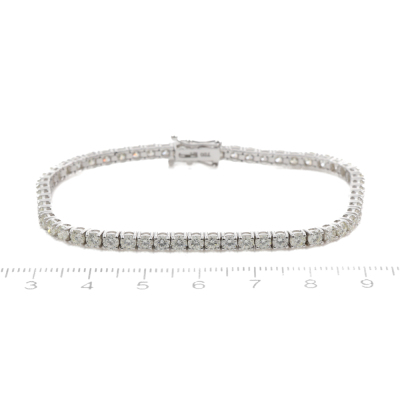 6.10ct Diamond Tennis Bracelet - 2