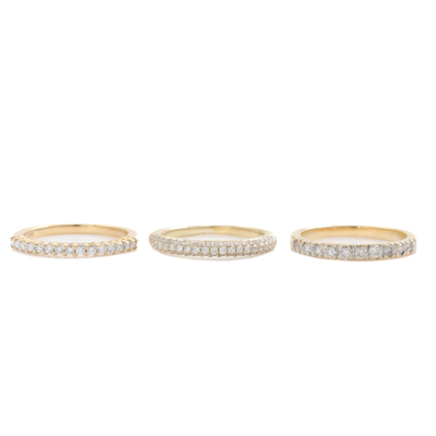 Set of Three Diamond Eternity Rings