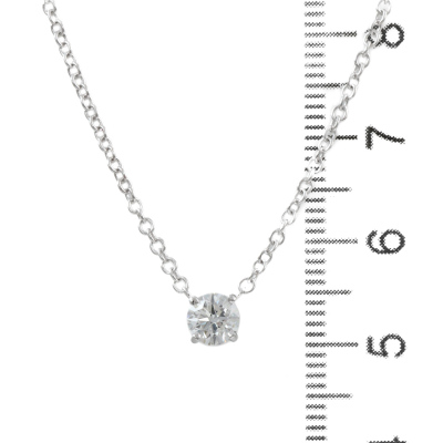 0.50ct Diamond Solitaire Pendant GIA E VVS1 - 3