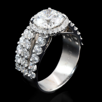 3.02ct Centre Diamond Ring GIA F VS2 - 6